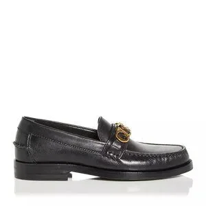Gucci Black Leather Gold Signature Letters Logo Dress Loafers Men\'s Size 6 Gucci | Shoes | Gucci Cara Signature Letters Logo Leather  main image 2